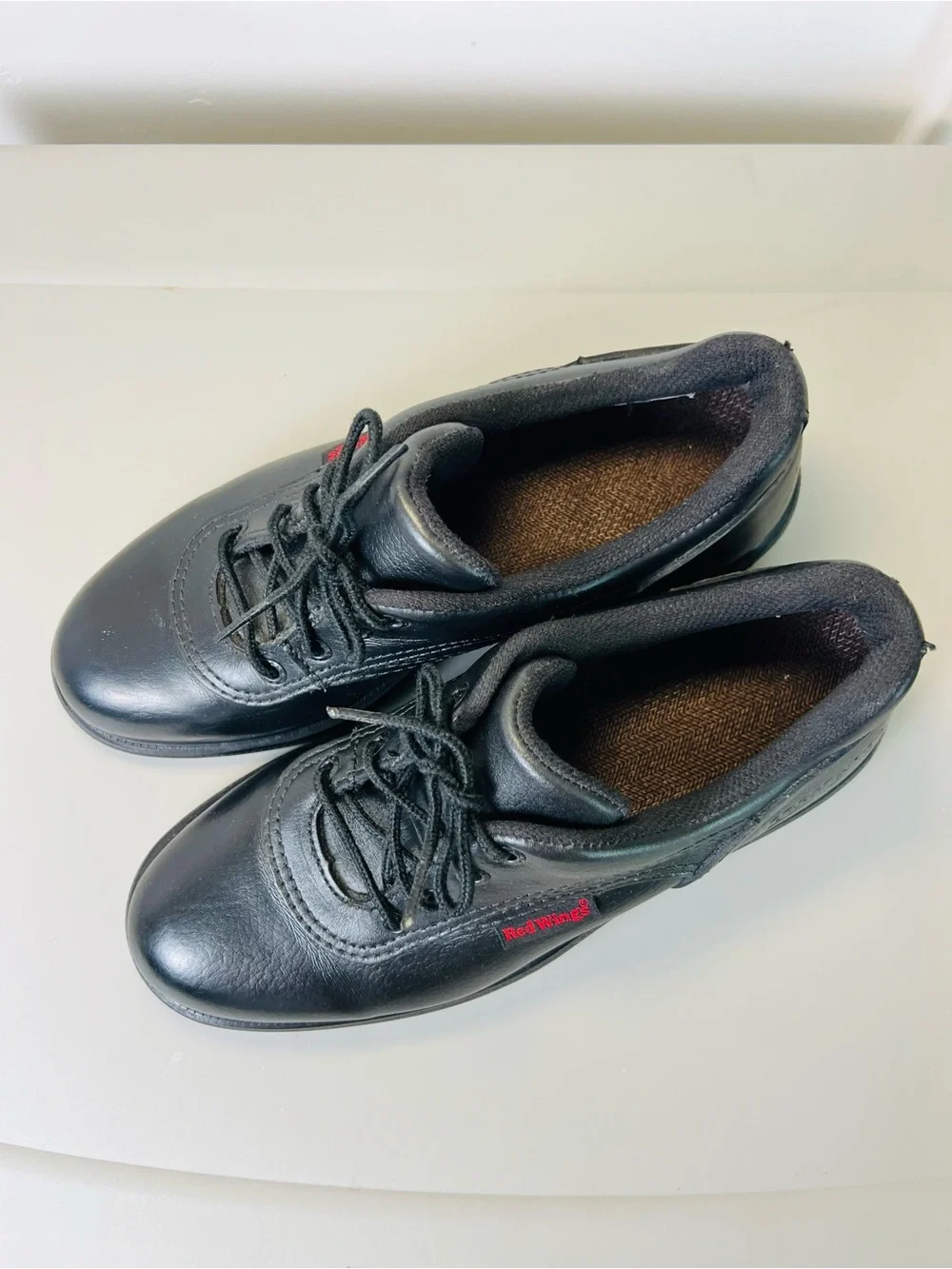 Redwing Black Leather Work Oxfords 7.5 D